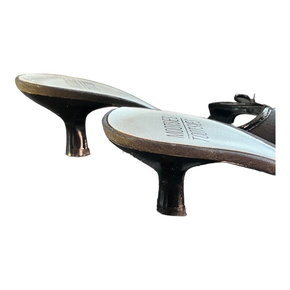 Mootsies Tootsies Black Fabric Slide Sandals 8W - Picture 4 of 9